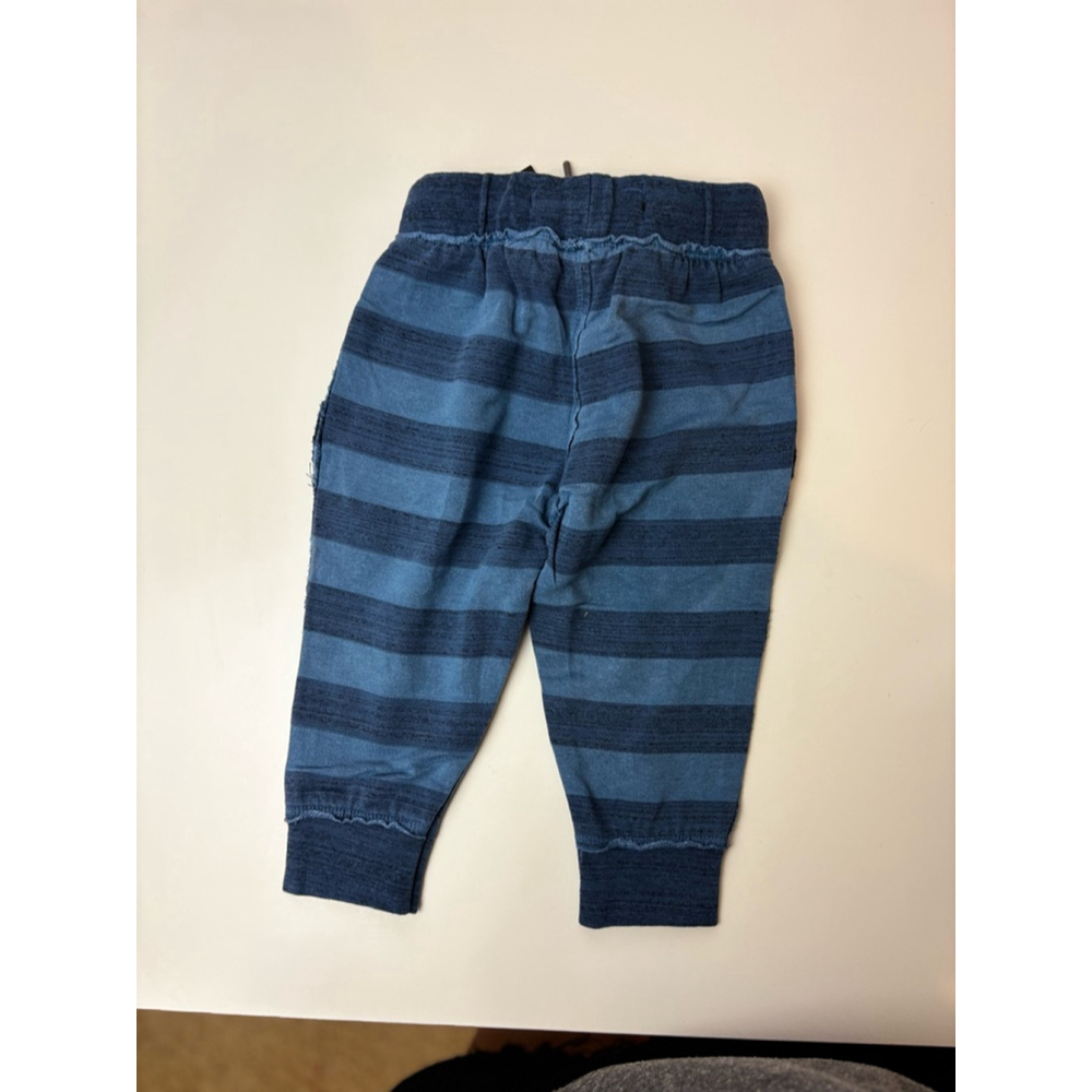 NWT Miki Miette Basics Pants Size 3M Blue Striped - Picture 3 of 3